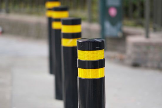 Steel Parking Lot Bollards